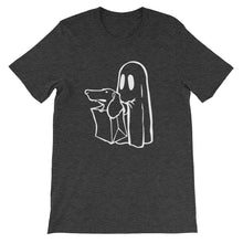 Load image into Gallery viewer, Dachshund Halloween Boo - Unisex/Men's T-shirt - WeeShopyDog