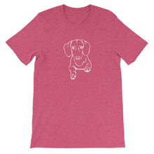 Load image into Gallery viewer, Dachshund Play - Unisex/Men's T-shirt - WeeShopyDog