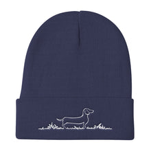 Load image into Gallery viewer, Dachshund Line Grass - Knit Beanie - WeeShopyDog