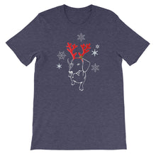 Load image into Gallery viewer, Dachshund Christmas Moose - Unisex/Men's T-shirt - WeeShopyDog
