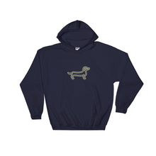 Load image into Gallery viewer, Dachshund Line - Hooded Sweatshirt - WeeShopyDog