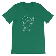 Load image into Gallery viewer, Dachshund Shy - Unisex/Men's T-shirt - WeeShopyDog