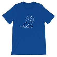 Load image into Gallery viewer, Dachshund Love - Unisex/Men's T-shirt - WeeShopyDog