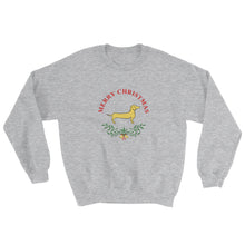 Load image into Gallery viewer, Dachshund Merry Christmas II - Sweatshirt - WeeShopyDog