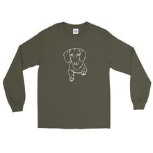 Load image into Gallery viewer, Dachshund Play - Long Sleeve T-Shirt - WeeShopyDog