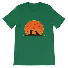 Load image into Gallery viewer, Dachshund In Love - Unisex/Men's T-shirt - WeeShopyDog