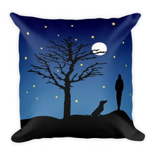 Load image into Gallery viewer, Dachshund Moon - Square Pillow - WeeShopyDog