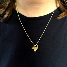 Load image into Gallery viewer, Dachshund Pendant Necklace - Silver/14K Gold-Plated |Up - WeeShopyDog