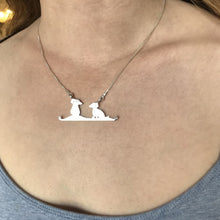 Load image into Gallery viewer, Dachshund Pendant Necklace - Silver |Friends - WeeShopyDog