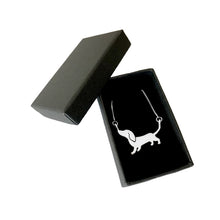 Load image into Gallery viewer, Dachshund Pendant Necklace - Silver |Mood - WeeShopyDog