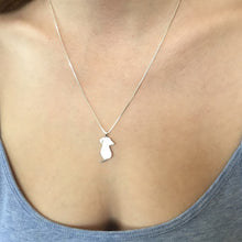 Load image into Gallery viewer, Dachshund Necklace and Dangle Earrings SET - Silver |Friend - WeeShopyDog