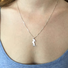 Load image into Gallery viewer, Dachshund Pendant Necklace - Silver/14K Gold-Plated |Sit-up - WeeShopyDog
