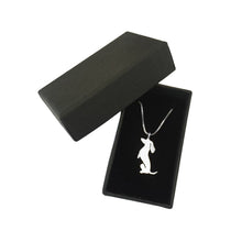 Load image into Gallery viewer, Dachshund Pendant Necklace - Silver/14K Gold-Plated |Sit-up - WeeShopyDog