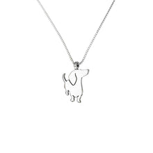 Load image into Gallery viewer, Dachshund Pendant Necklace - Silver/14K Gold-Plated |I - WeeShopyDog