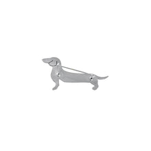Load image into Gallery viewer, Dachshund Brooch - Silver |Line - WeeShopyDog