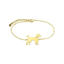 Load image into Gallery viewer, Poodle Bracelet - Silver/14K Gold-Plated |Line - WeeShopyDog