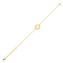Load image into Gallery viewer, Poodle Charm Bracelet - Silver/14K Gold-Plated |Line Circle
