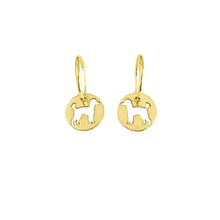 Load image into Gallery viewer, Poodle Earrings - 14K Gold-Plated - WeeShopyDog