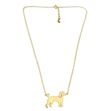 Load image into Gallery viewer, Poodle Pendant Necklace - Silver/14K Gold-Plated |Line - WeeShopyDog