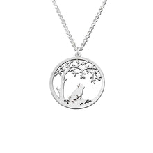Load image into Gallery viewer, Pug Little Tree Of Life Pendant Necklace - Silver/14K Gold-Plated - WeeShopyDog