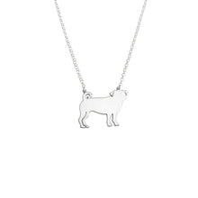 Load image into Gallery viewer, Pug Pendant Necklace - Silver/14K Gold-Plated |Line - WeeShopyDog