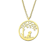 Load image into Gallery viewer, Shih Tzu  Pendant - 14K Gold-Plated Tree Of Life Necklace - WeeShopyDog