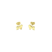 Load image into Gallery viewer, Shih Tzu Earrings - 14K Gold-Plated Stud - WeeShopyDog
