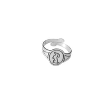 Load image into Gallery viewer, Dachshund Ring - Silver |Sit-up - WeeShopyDog