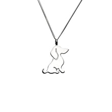 Load image into Gallery viewer, Dachshund Pendant Necklace - Silver |Sweet - WeeShopyDog