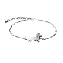 Load image into Gallery viewer,  Wire Haired Dachshund Bracelet - Silver - WeeShopyDog