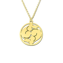Load image into Gallery viewer, Dachshund Yin Yang Pendant Necklace - Silver/14K Gold-Plated - WeeShopyDog