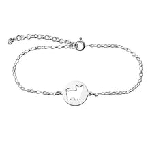 Load image into Gallery viewer, Yorkie Charm Bracelet - Silver - WeeShopyDog