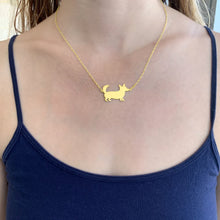 Load image into Gallery viewer, Cardigan Corgi Necklace- 14K Gold Plated - WeeShopyDog
