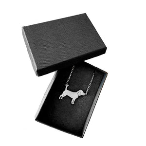 Beagle Pendant Necklace - Silver/14K Gold-Plated |Line - WeeShopyDog