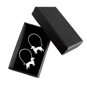Poodle Hoop Earrings - Silver/14K Gold-Plated |Line - WeeShopyDog