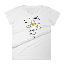 Load image into Gallery viewer, Dachshund Halloween Bats - Women&#39;s T-shirt - WeeShopyDog
