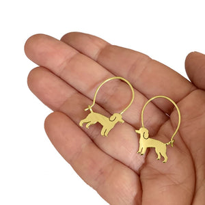 Poodle Bracelet and Hoop Earrings SET - Silver/14K Gold-Plated |Line