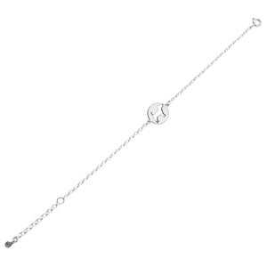 Beagle Charm Bracelet - Silver/14K Gold-Plated |Line Circle