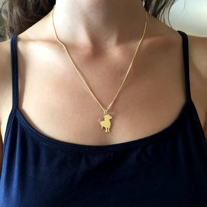 Jack Russell Pendant Necklace - 14K Gold-Plated - WeeShopDog