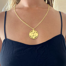 Load image into Gallery viewer, Dachshund Yin Yang Pendant Necklace - Silver/14K Gold-Plated - WeeShopyDog
