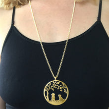 Load image into Gallery viewer, Shih Tzu Necklace - 14K Gold-Plated Tree Of Life Pendant - WeeShopyDog

