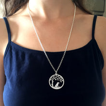 Load image into Gallery viewer, Jack Russell Necklace - Silver - Tree Of Life - WeeSopyDog
