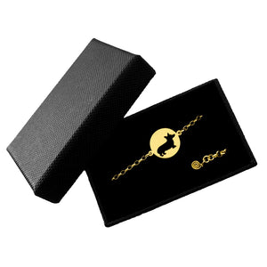 Corgi Charm Bracelet - 14K Gold-Plated - WeeShopyDog