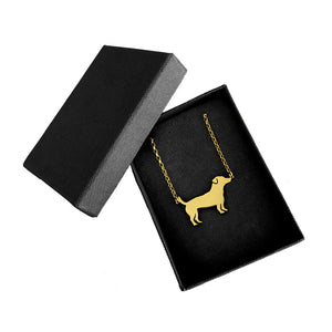 Jack Russell Pendant Necklace - 14K Gold-Plated - WeeShopyDog