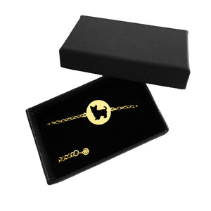 Yorkie Bracelet - 14K Gold-Plated Charm - WeeShopyDog