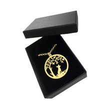 Load image into Gallery viewer, Chihuahua Little Tree Of Life Pendant Necklace - Silver/14K Gold-Plated - WeeShopyDog
