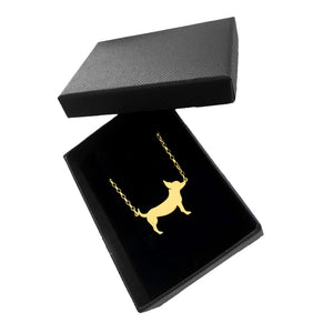 Chihuahua Pendant Necklace - Silver/14K Gold-Plated |Line
