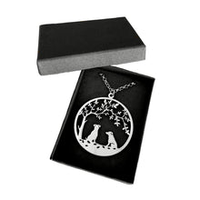 Load image into Gallery viewer, Jack Russell Pendant Necklace - Silver - Tree Of Life - WeeSopyDog
