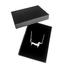 Load image into Gallery viewer, Dachshund Pendant Necklace - Silver/14K Gold-Plated |Line - WeeShopyDog
