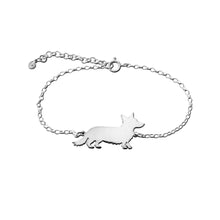 Load image into Gallery viewer, Corgi Bracelet - Silver/14K Gold-Plated |Cardigan
